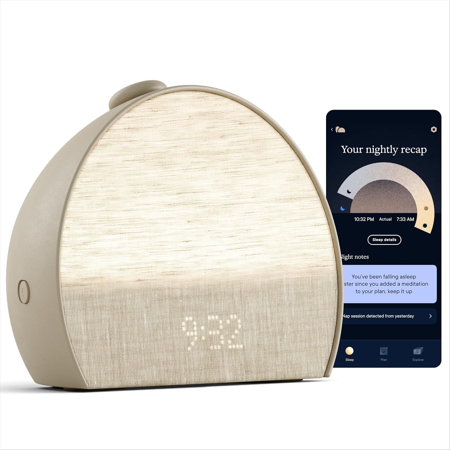 Hatch Sleep Clock with Contactless Sleep Tracker & Sound Machine