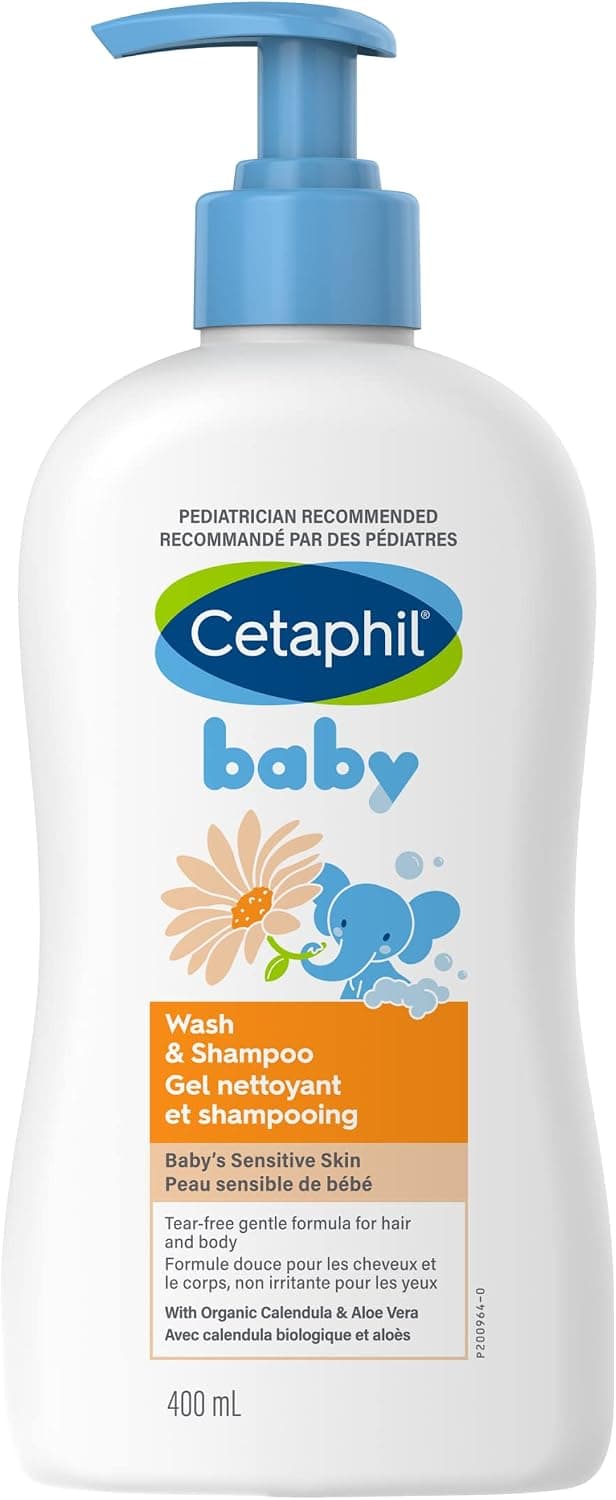 Cetaphil Baby Wash & Shampoo with Organic Calendula, 400ml