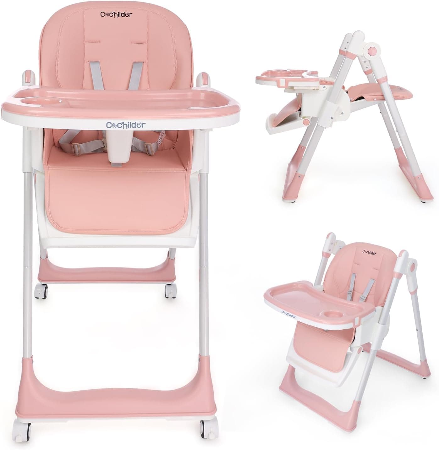 Cochildor 3-in-1 Foldable High Chair for Babies & Toddlers